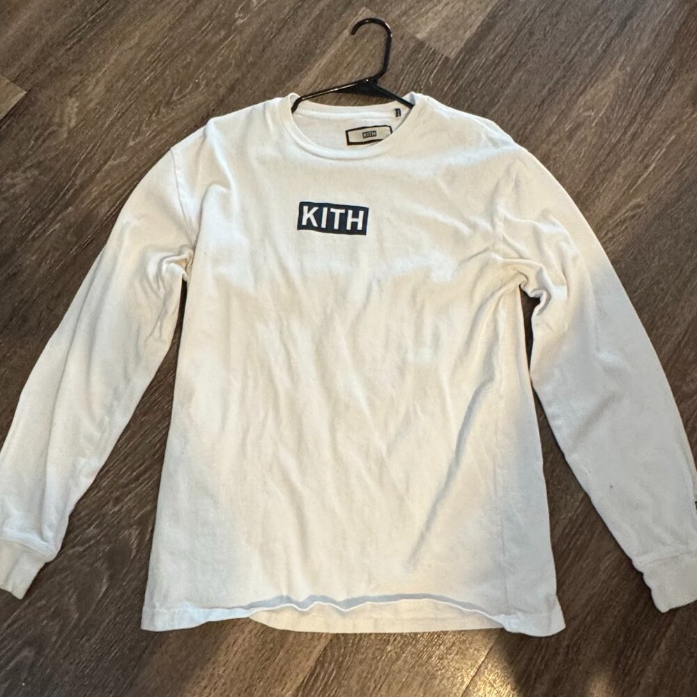 KITH X SADELLE'S BOX LOGO LONG SLEEVE TEE SHIRT SIZE M